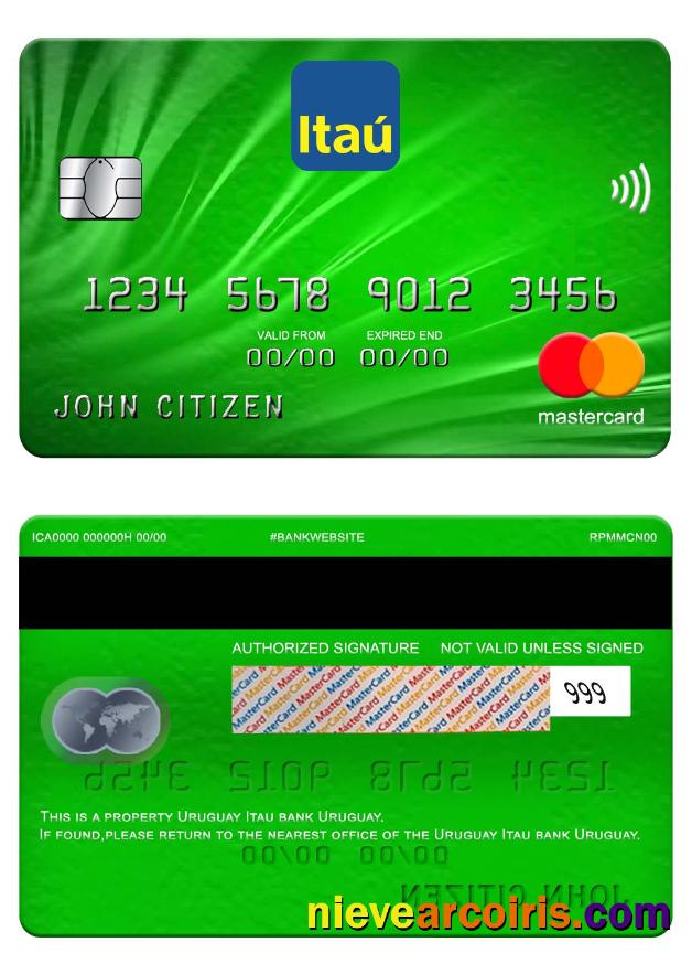 Uruguay Itau bank mastercard